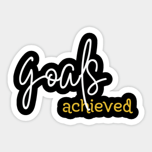 Goals achieved Sticker